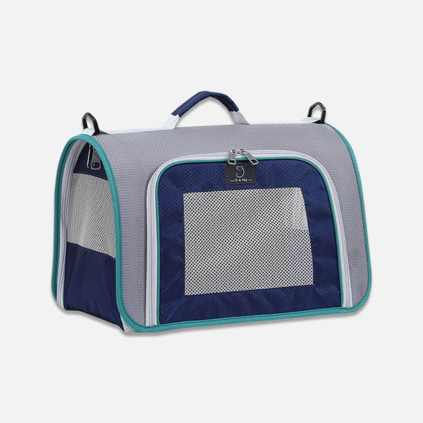 Gray Lightweight Airline-Approved Travel Cat Carrier | MissyMoMo