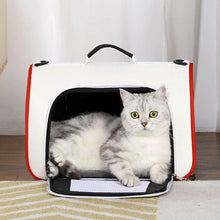 Load image into Gallery viewer, Cat in White Lightweight Airline-Approved Travel Cat Carrier | MissyMoMo
