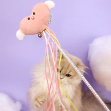 Load image into Gallery viewer, Cat with Angel Heart Cat Teaser Wand | MissyMoMo