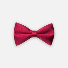 Load image into Gallery viewer, Beau Cat Bow Tie in Burgundy Red | Satin Cat Bow Tie Collar | MissyMoMo