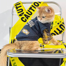 Load image into Gallery viewer, Cat In Navy Sweatshirt | Stylish Cat Outfit | MissyMoMo