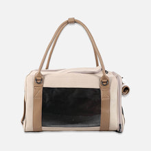 Load image into Gallery viewer, Cattique Duffle Cat Bag in Beige | MissyMoMo