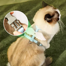 Load image into Gallery viewer, Cat on Green H-Style Cat Walking Harness | MissyMoMo