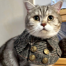 Load image into Gallery viewer, Cat in Tweed Cat Bib | MissyMoMo