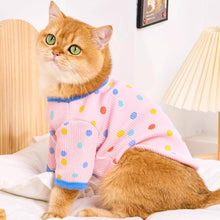Load image into Gallery viewer, Cat in Cute Pink Polka Dot T-Shirt | MissyMoMo