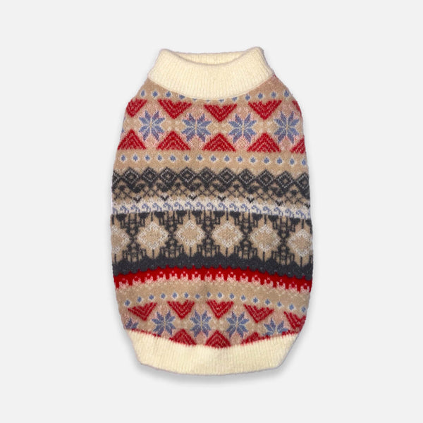 Frosty Cat Sweater | Fair Isle Cat Sweater | MissyMoMo