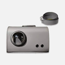 Load image into Gallery viewer, Gray Leather Duffle Cat Bag | Designer Cat Carrier | MissyMoMo