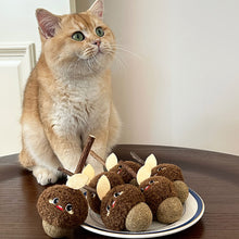 Load image into Gallery viewer, Cat with Cute Hazelnut Silvervine Cat Chew Toys | MissyMoMo