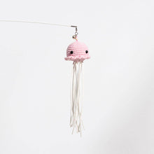 Load image into Gallery viewer, Crochet Jellyfish Cat Teaser Wand Attachment | Cute Cat Toys | MissyMoMo