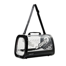 Load image into Gallery viewer, KittyMoMo Black Clear Hard Cat Carrier | MissyMoMo