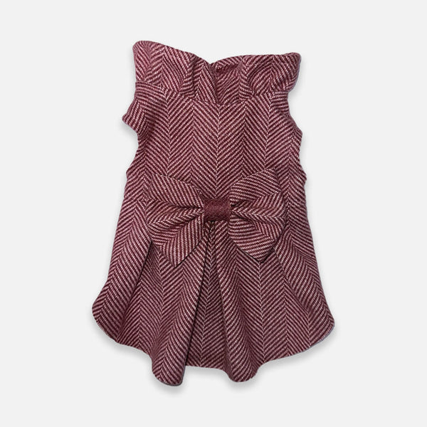 Tweed Cat Dress | Red Dress for Cats | MissyMoMo