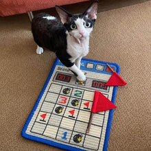 Load image into Gallery viewer, Cat Standing on Minesweeper Sisal Cat Scratcher with Flag Toys | Cat Scratchers | MissyMoMo