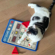Load image into Gallery viewer, Cat Scratching Retro Game Sisal Cat Scratcher on Wood Floor | Sisal Cat Scratchers | MissyMoMo