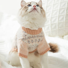 Load image into Gallery viewer, Cat in Khaki Winter Isle Fair Sweater | MissyMoMo
