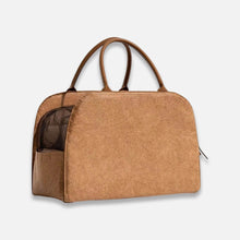 Load image into Gallery viewer, Brown Leather Cat Car Seat Carrier for Travel | MissyMoMo