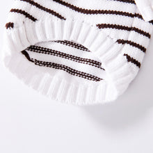 Load image into Gallery viewer, MoMo Cat Sweater | White Striped Sweater for Cats | MissyMoMo