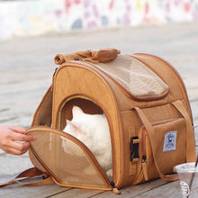 Load image into Gallery viewer, Side Opening of Expandable Cat Backpack | MissyMoMo