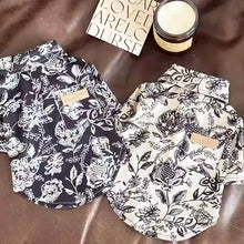 Load image into Gallery viewer, Napili Cat Shirt & Tie Sets | Corduroy Floral Shirts for Cats & Kittens | MissyMoMo