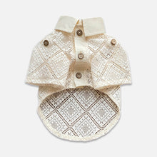 Load image into Gallery viewer, Napili Lace Cat Shirt | Ivory Lace Shirt for Cats | MissyMoMo