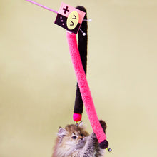 Load image into Gallery viewer, Pixel Purrs Pink & Black Cat Teaser Wand | Cute Cat Toys | MissyMoMo