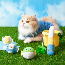 Load image into Gallery viewer, Cat Playing with Pufferfish Fishing Teaser Set | Cat Toys | MissyMoMo