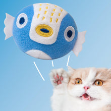 Load image into Gallery viewer, Cat Playing with Pufferfish Catnip Cat Toy | MissyMoMo