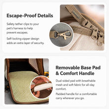 Load image into Gallery viewer, Puurof Cat Duffle Travel Carrier with Escape-Proof Details | MissyMoMo