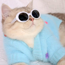 Load image into Gallery viewer, Cat in Blue Faux Mink Jelly Bear Cardigan | MissyMoMo