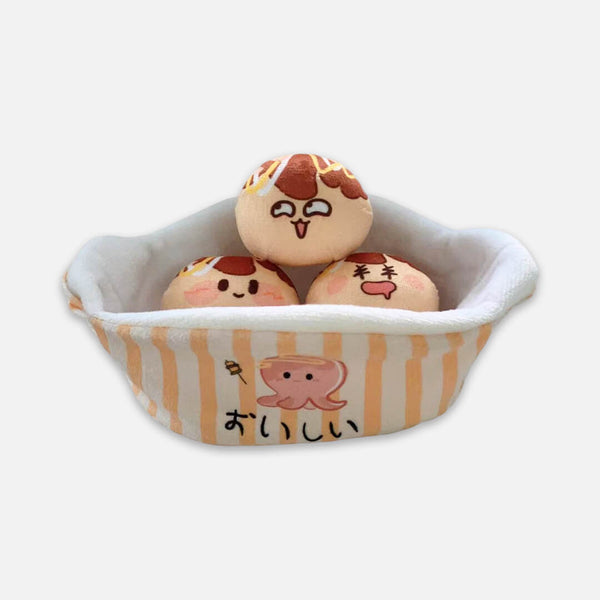 Takoyaki Squeaky Cat Toys | Cute Kitten & Cat Toys | MissyMoMo