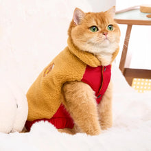 Load image into Gallery viewer, Cat in Brown Teddy Bear Fleece Jacket | MissyMoMo