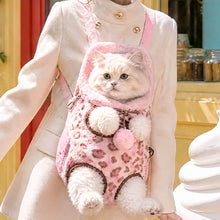 Load image into Gallery viewer, TouchDog Front Carry Cat Carrier with White Cat | Hands-Free Front Cat Carrier | MissyMoMo