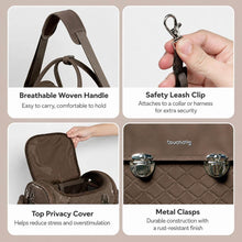 Load image into Gallery viewer, TouchDog Romy Airline Cat Carrier with Safety Leash and Privacy Cover | MissyMoMo