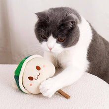 Load image into Gallery viewer, Cat with Watermelon Kitty Silvervine Cat Chew Toy | MissyMoMo