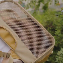 Load and play video in Gallery viewer, Floof Voyager Cat Backpack | Stylish Cat Travel Bag | MissyMoMo