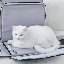 Load image into Gallery viewer, Cat Lying in Arkika Whiskers Wonders Pink Cat Backpack | MissyMoMo