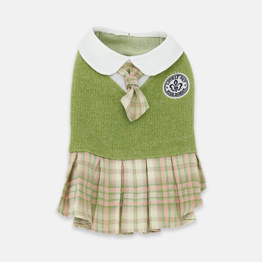 green cat dress Little Princess Cat Dress