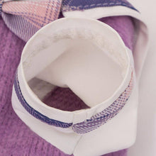 Load image into Gallery viewer, Hana Cat Dress | Purple Plaid Dress for Cats & Kittens | Cat Clothes | Dress for Pets | MissyMoMo