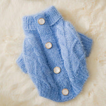 Load image into Gallery viewer, Catsby Knit Cat Cardigan | Cat Clothes | Pet Clothes | MissyMoMo