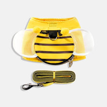 Load image into Gallery viewer, Honeybee Cat Harness & Leash Set in Yellow with Bumblebee Design | MissyMoMo