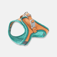 Load image into Gallery viewer, Mochi Cat Harness & Leash Set in Green and Orange | MissyMoMo