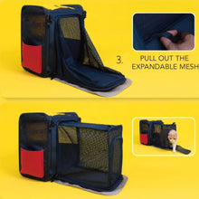 Load image into Gallery viewer, PurLab Gameboy Expandable Cat Backpack | Cat Travel Carrier | MissyMoMo