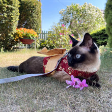 Load image into Gallery viewer, Aiko Kimono Cat Harness and Leash | MissyMoMo
