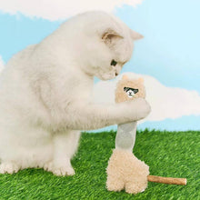 Load image into Gallery viewer, Cat Pawing at a Standing Alpaca Cat Toy | Interactive Cat Toys | MissyMoMo
