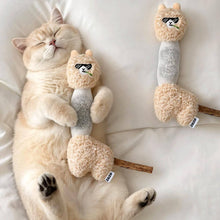 Load image into Gallery viewer, Sleeping Cat Cuddling an Alpaca Silvervine Cat Toy | Soft Cat Toys | MissyMoMo
