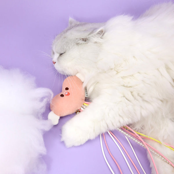 Cat with Angel Heart Cat Teaser Wand | MissyMoMo