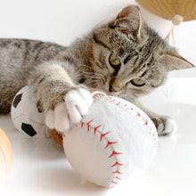 Load image into Gallery viewer, Baseball Catnip Toy | Ball Toys for Cats | MissyMoMo
