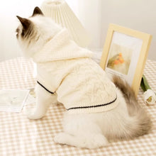 Load image into Gallery viewer, Cat in White Hooded Sweater | MissyMoMo
