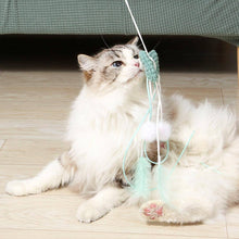 Load image into Gallery viewer, Cat Playing with Bow Whisker Twister Cat Wand | Kitten &amp; Cat Toys | MissyMoMo
