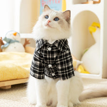 Load image into Gallery viewer, Cat in Chic Plaid Shirt | MissyMoMo
