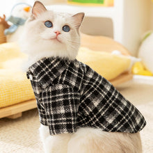 Load image into Gallery viewer, Cat in Chic Plaid Shirt | MissyMoMo
